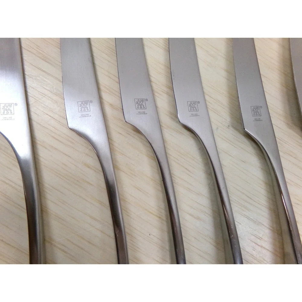Zwilling J A Henckels Bellasera 18/10 Stainless Dinner Knife Satin Lot of 7